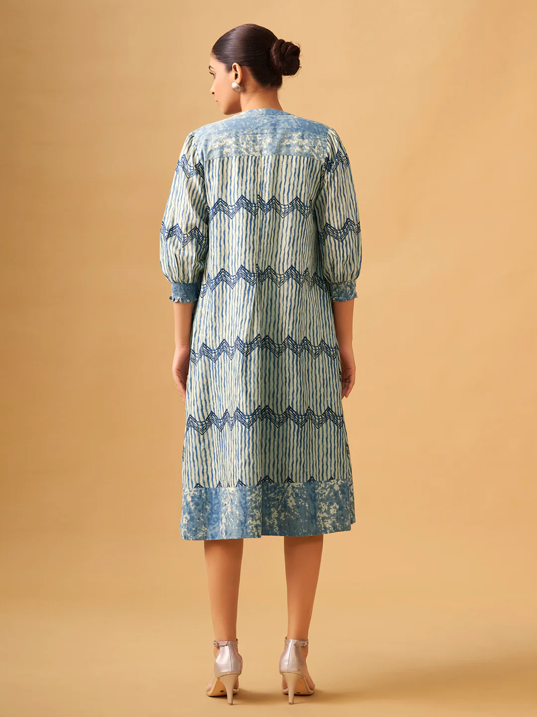 Chic Everyday Cotton Dress with Matching Jacket - Image 3