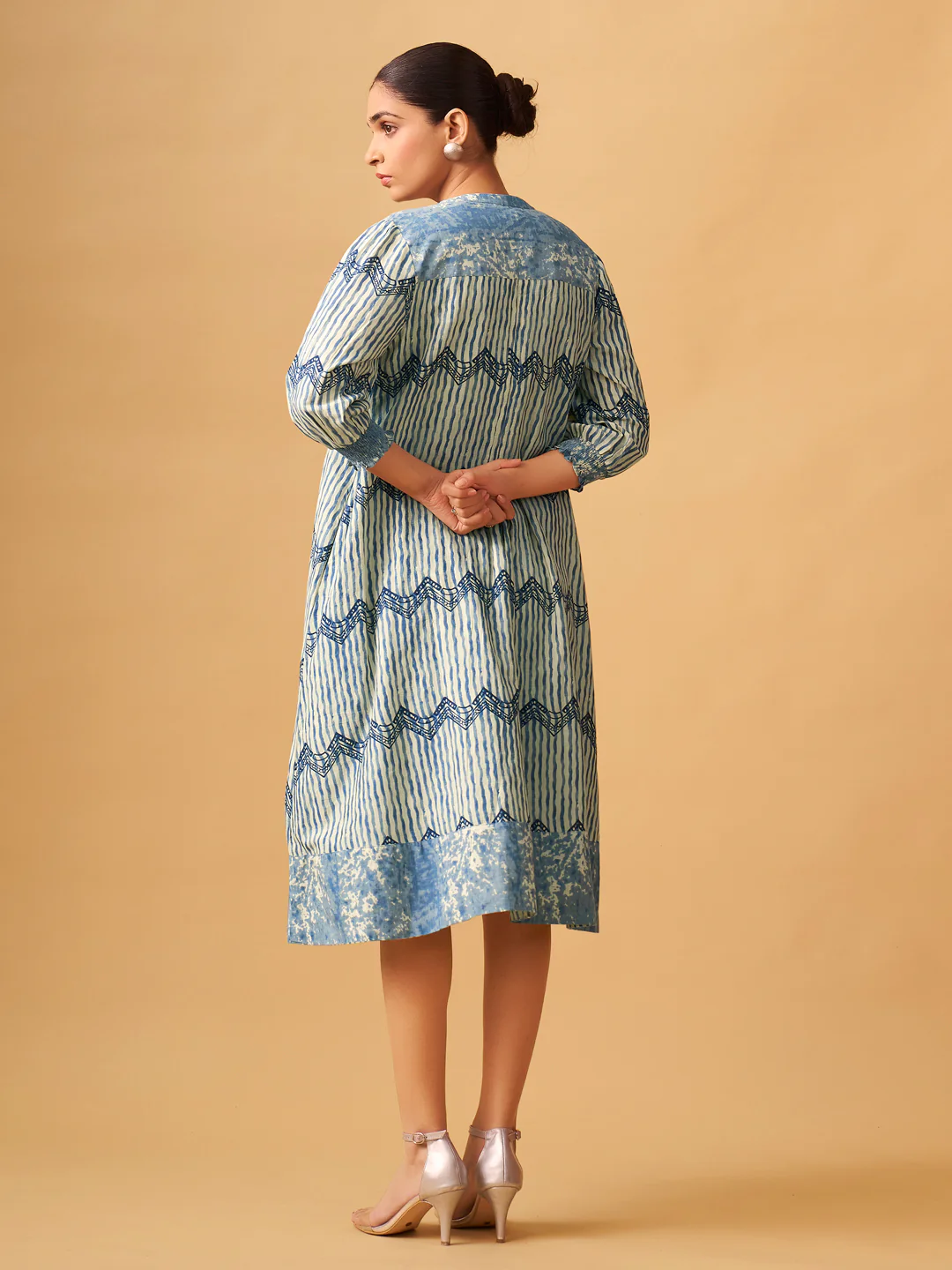 Chic Everyday Cotton Dress with Matching Jacket - Image 4