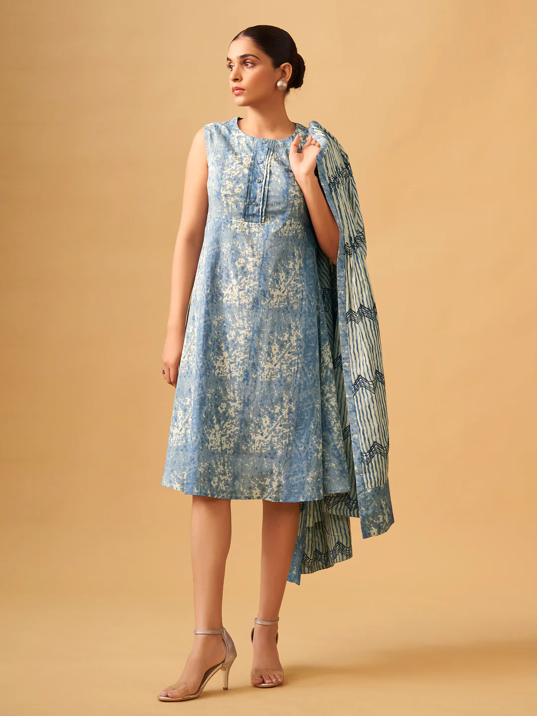 Chic Everyday Cotton Dress with Matching Jacket - Image 5