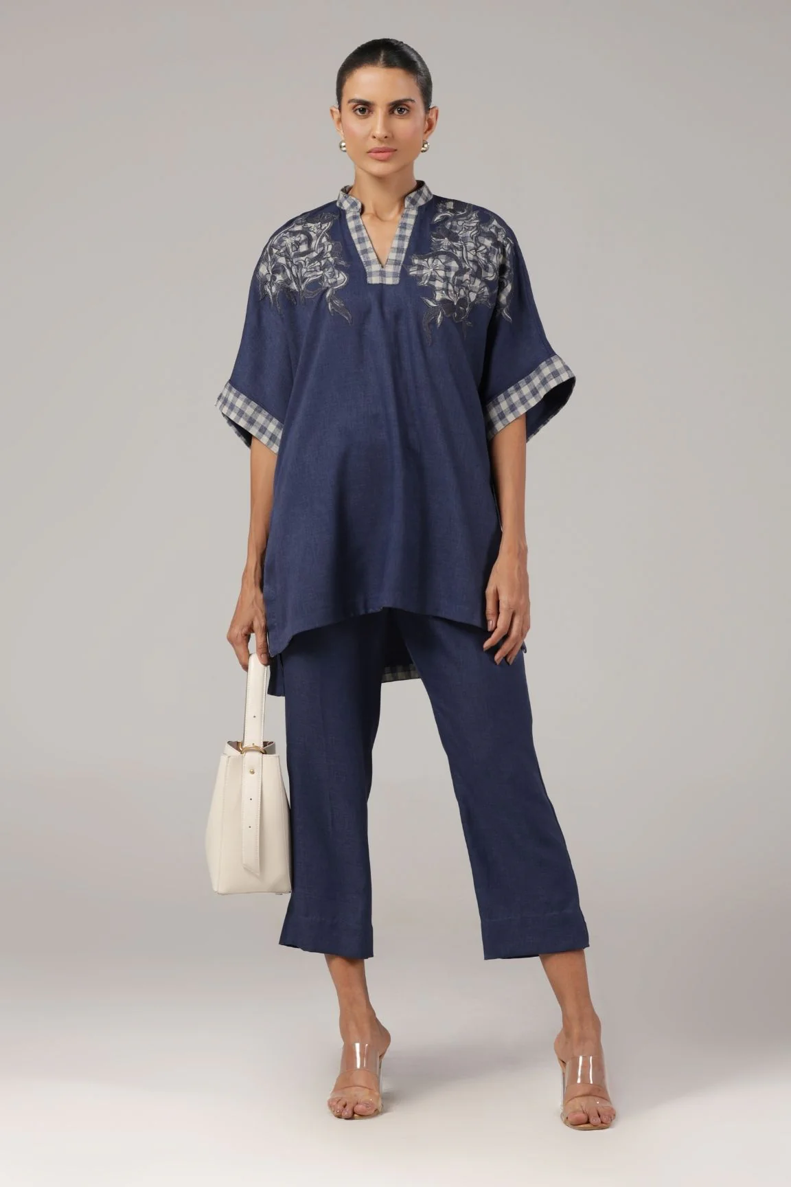 Indigo Embroidered Co-ord Set