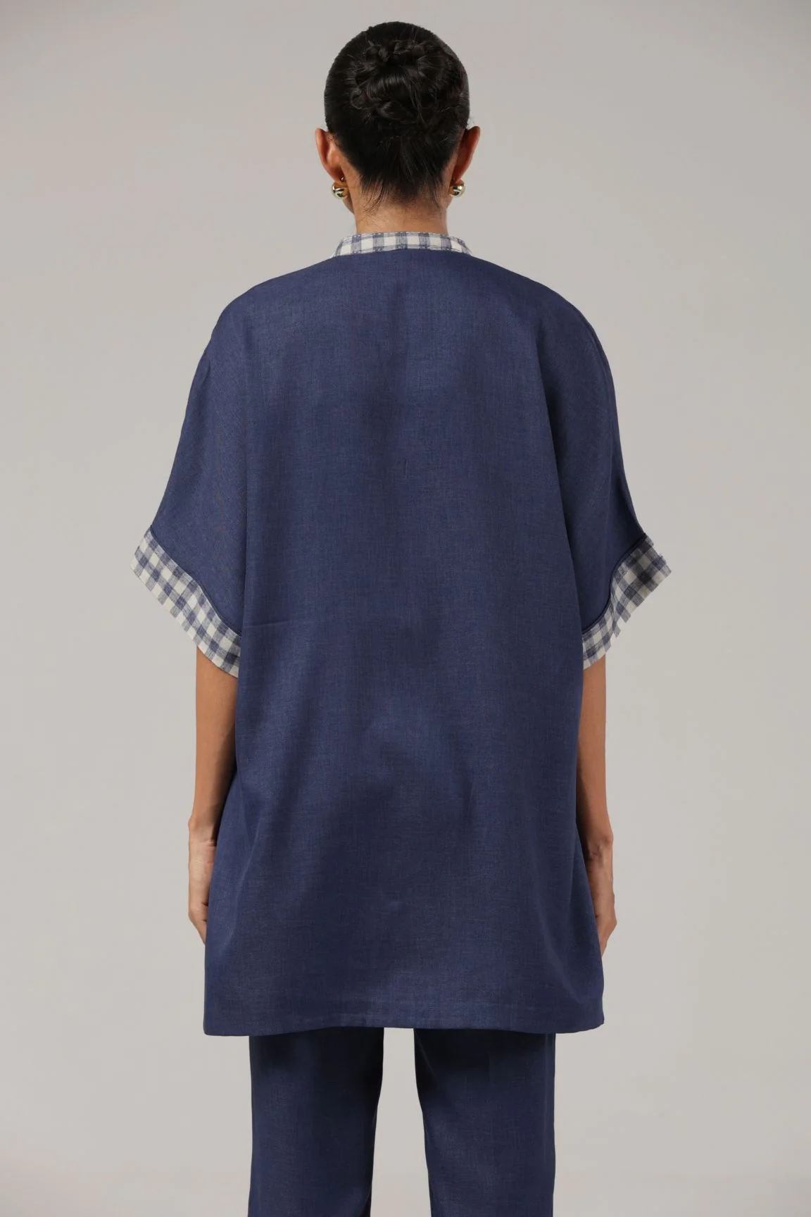 Indigo Embroidered Co-ord Set - Image 3