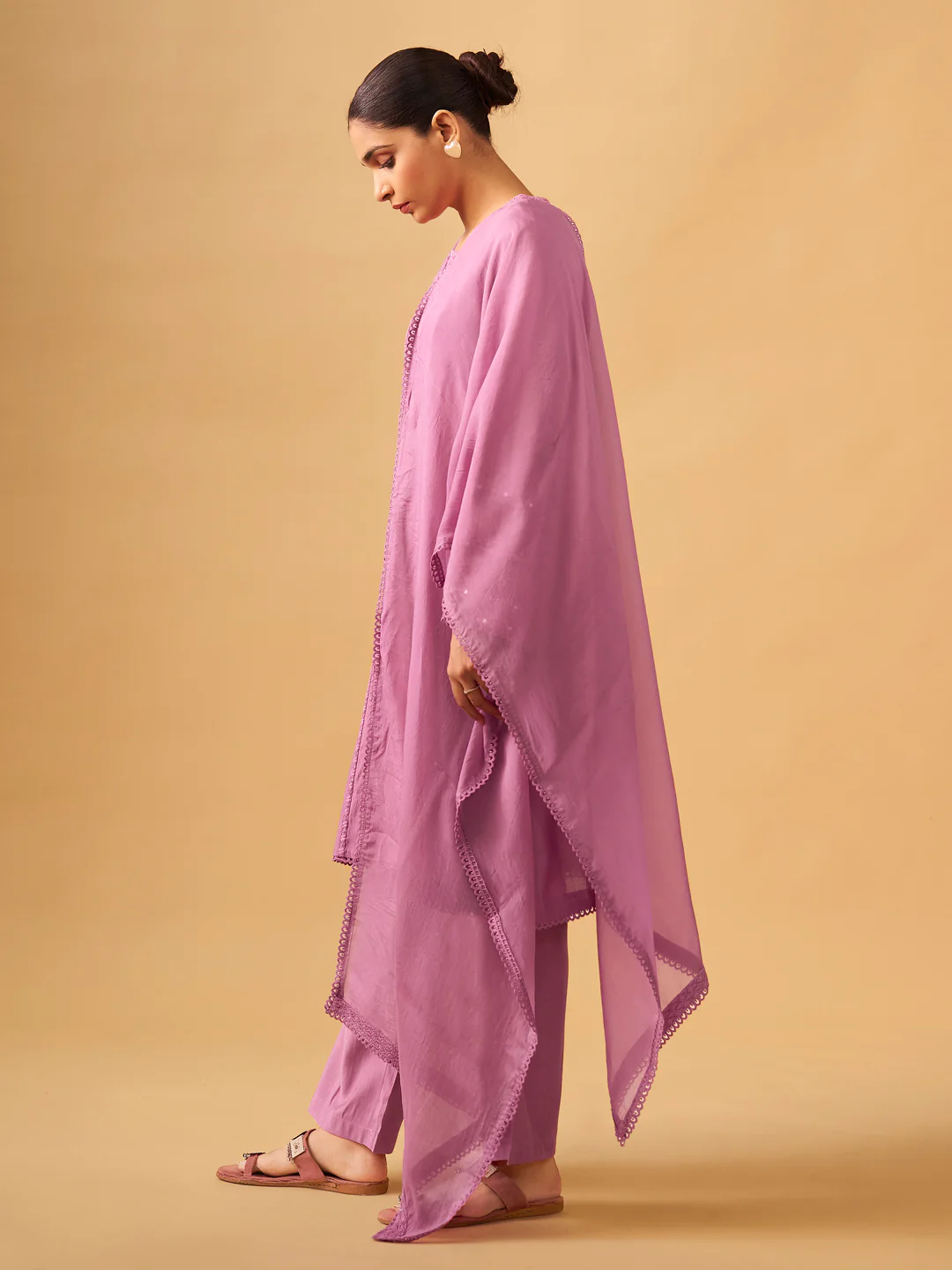 Modern Ethnic Viscose Blend Set with Sheer Dupatta - Image 4
