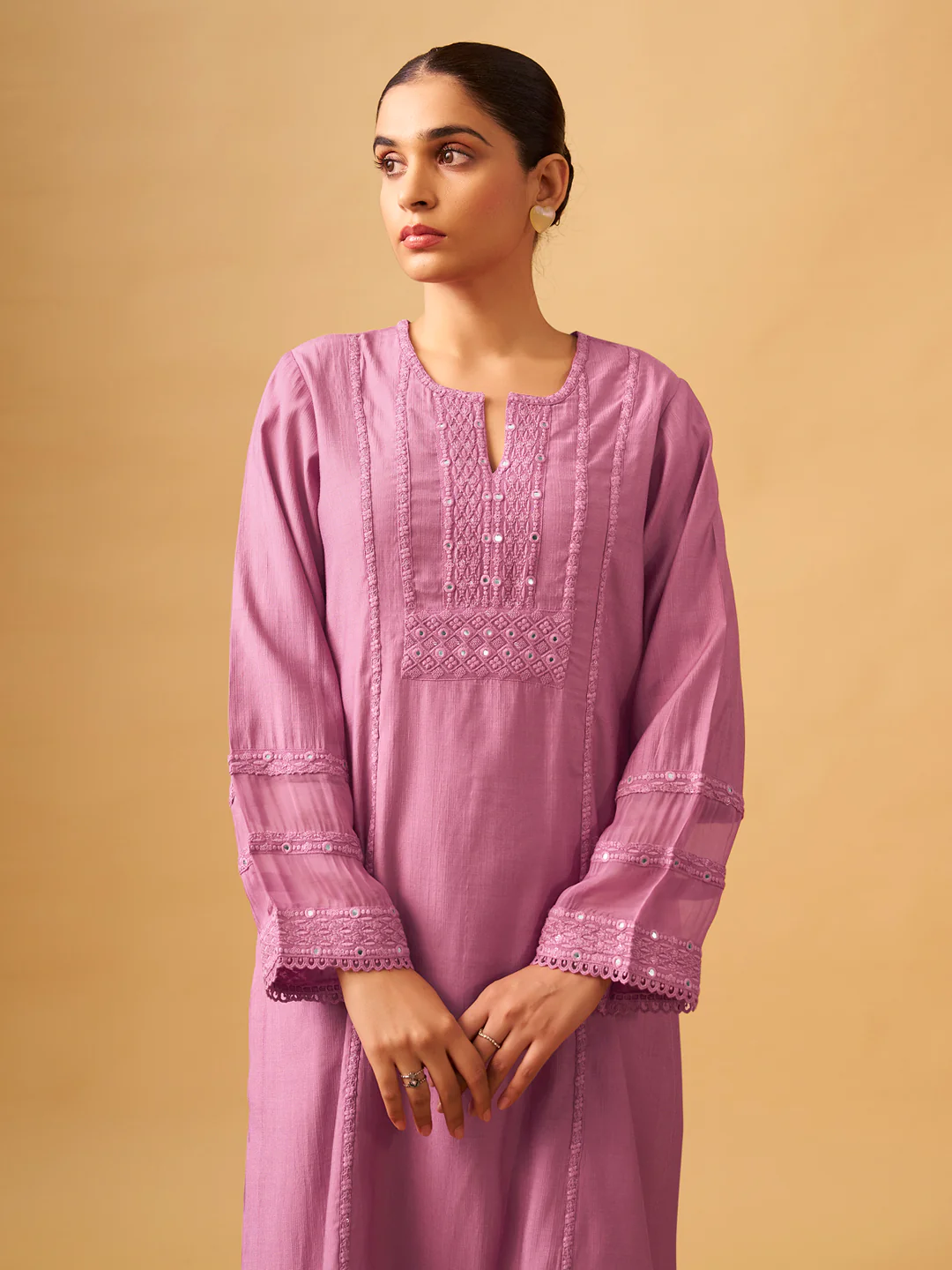Modern Ethnic Viscose Blend Set with Sheer Dupatta - Image 6